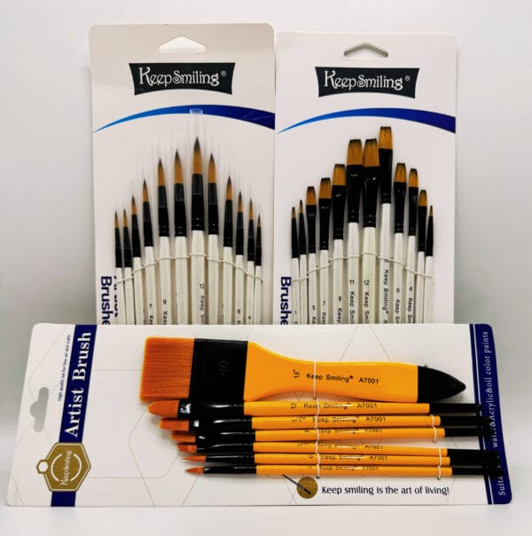 Set of 3 - Artist Brushes